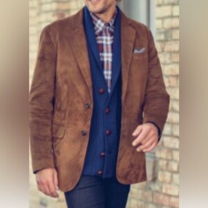 Allen Edmonds Men’s Suede Blazer Sports Coat Size 42L